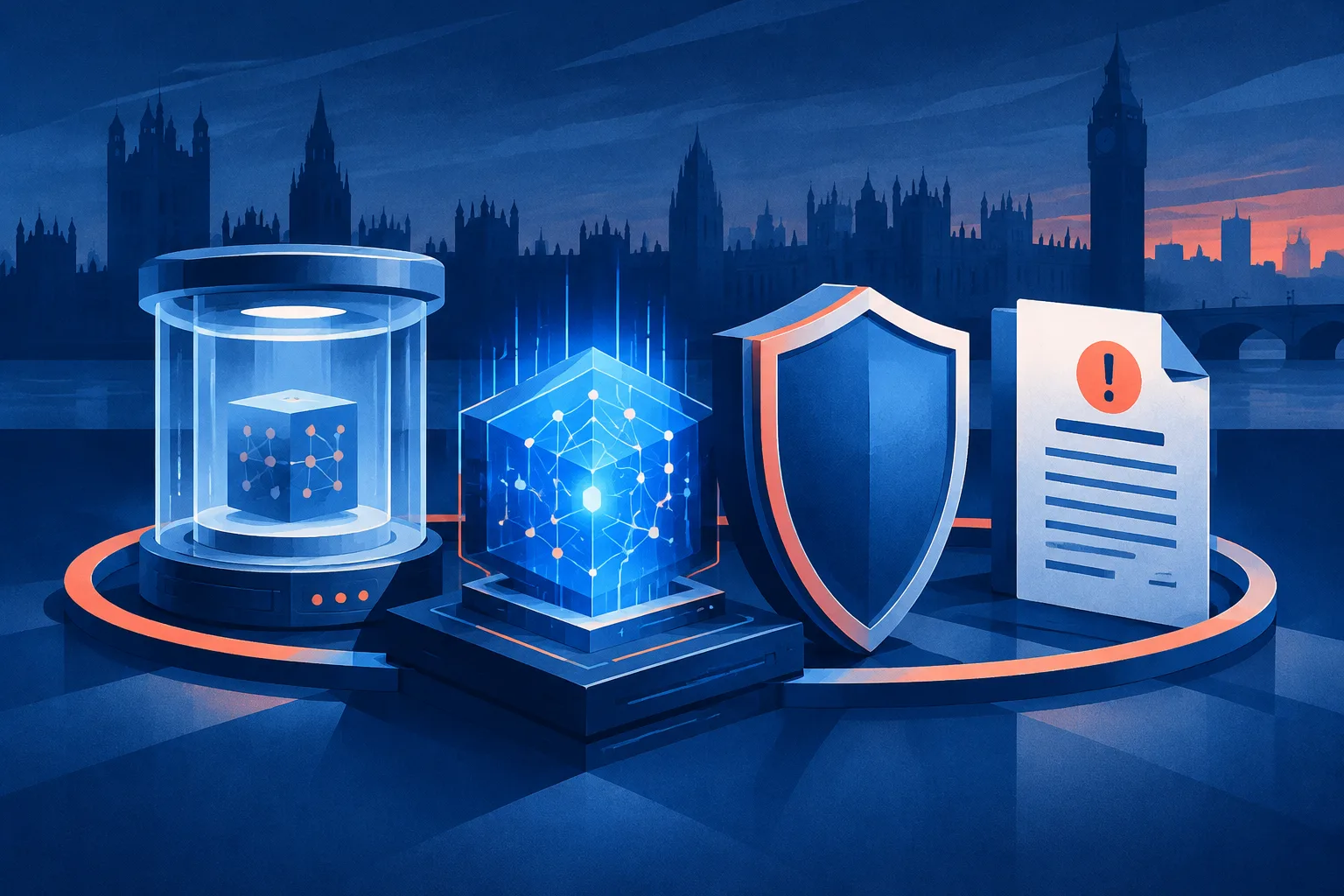 Symbolic prerelease testing, cyber protection, and incident reporting surrounding an AI core.