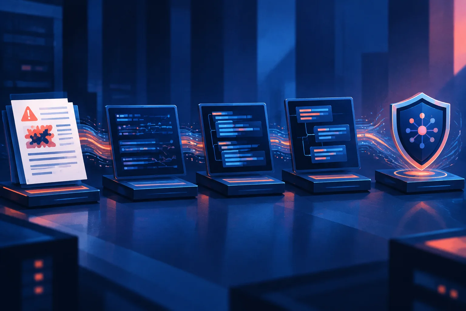 A threat report moves through several stages before becoming a working detection.