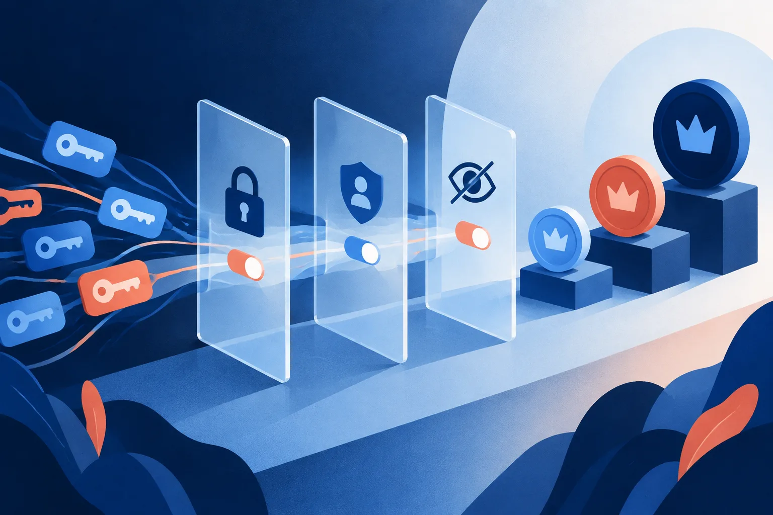 Connected account keys pass through consent gates beside several subscription tiers.