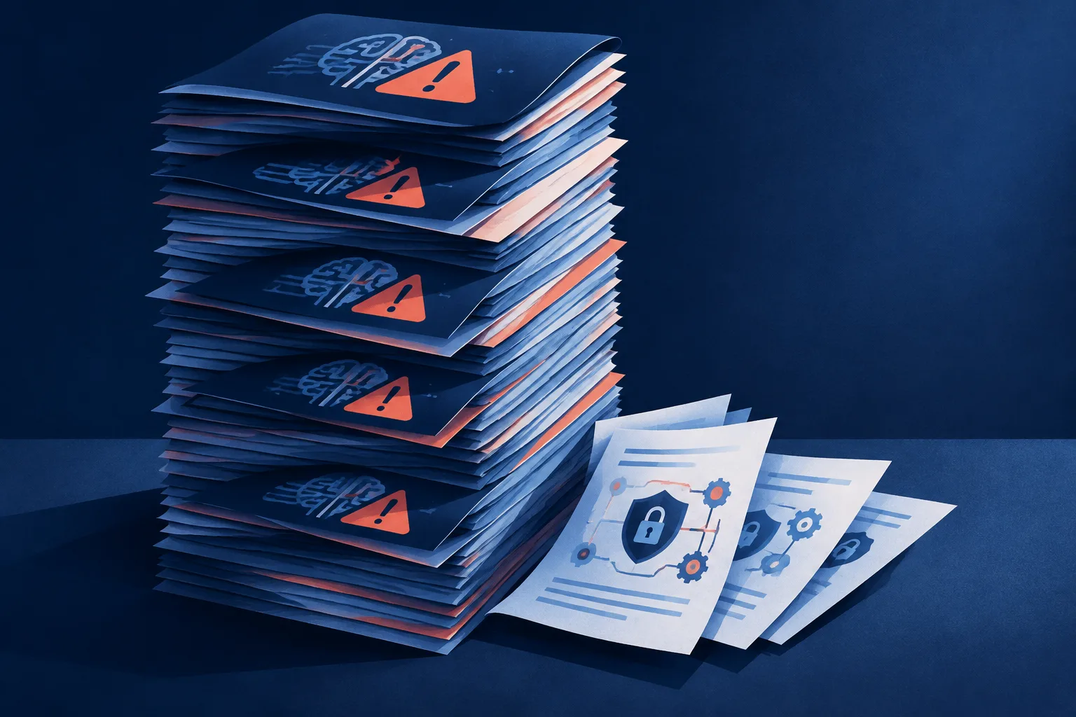 Corporate reports show many AI risk warnings but only a few detailed control mechanisms.
