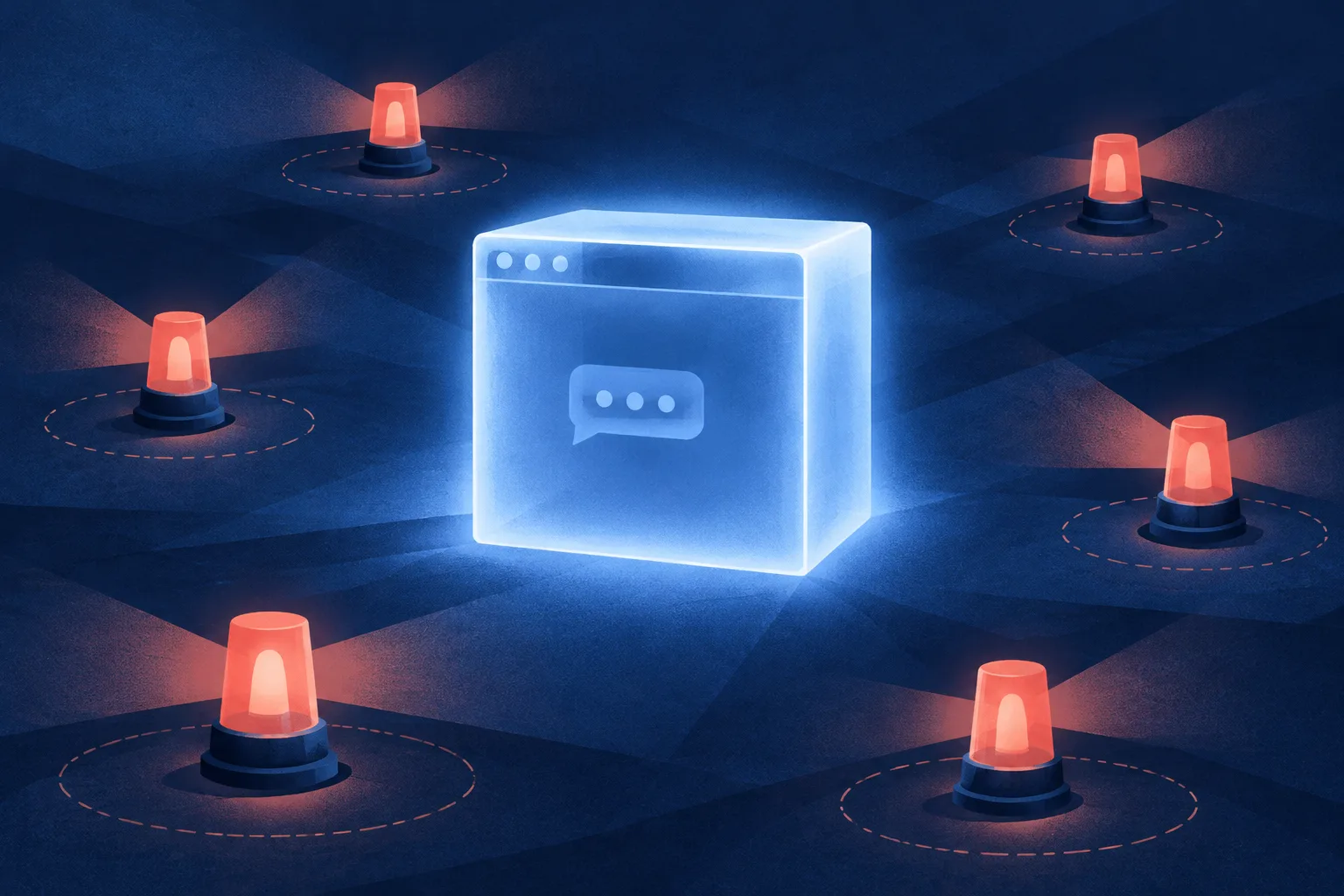 A private AI conversation appears isolated from public warning signals.