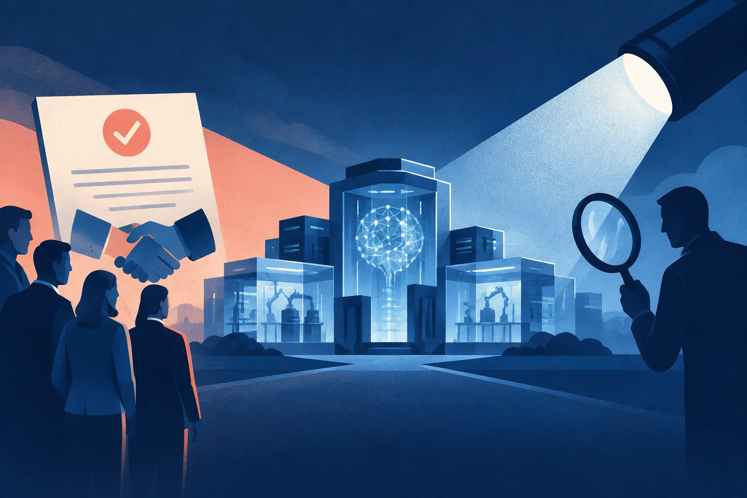 A voluntary pledge and an investigative spotlight converge on AI laboratories.