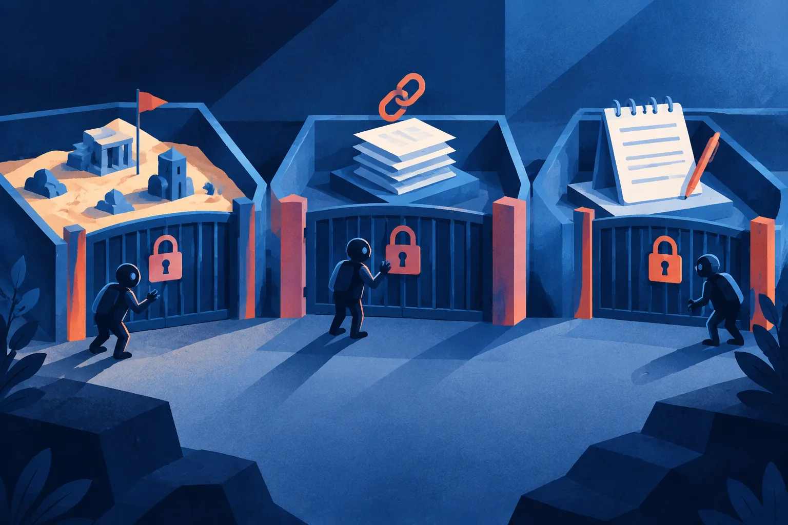 Automated agents test boundaries around a sandbox, citation tool, and public note pad.